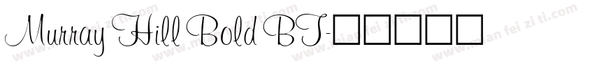 Murray Hill Bold BT字体转换